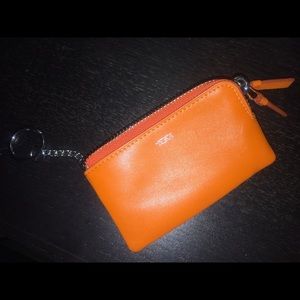 Tumi leather coin purse